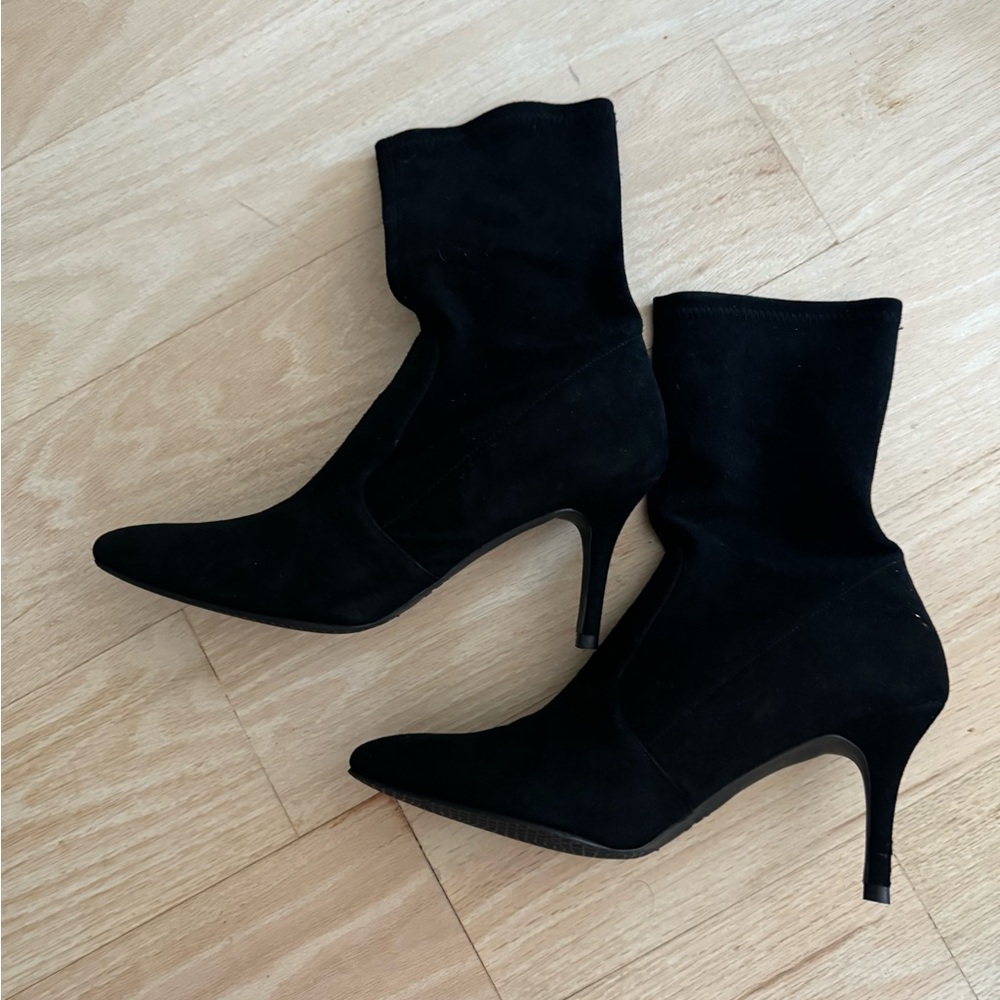 Stuart Weitzman Suede Ankle Boots - image 1